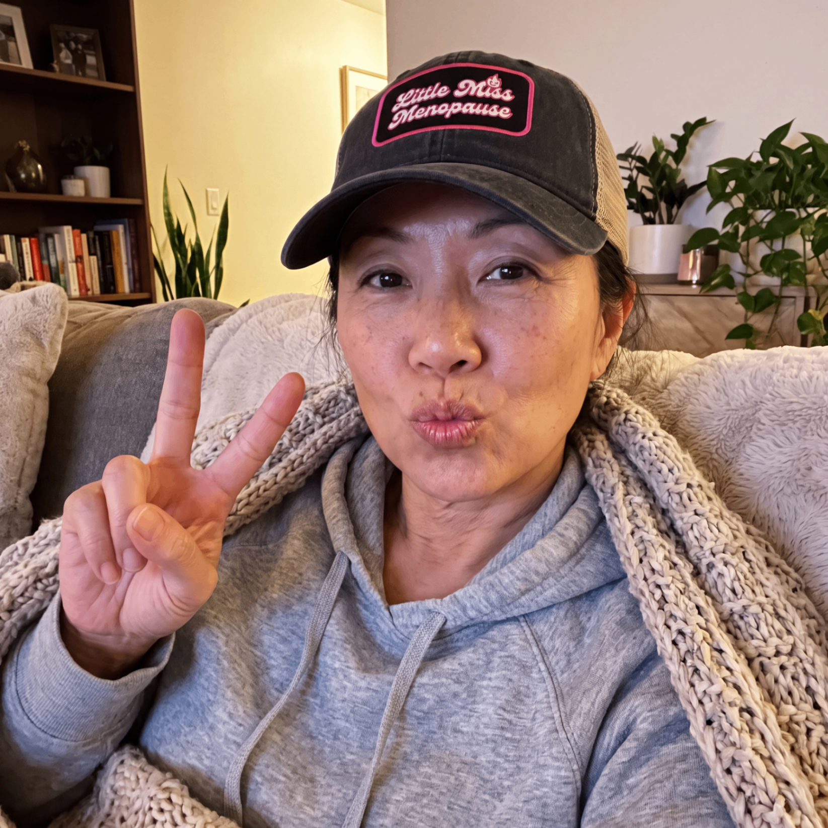 Little Miss Menopause customer selfie