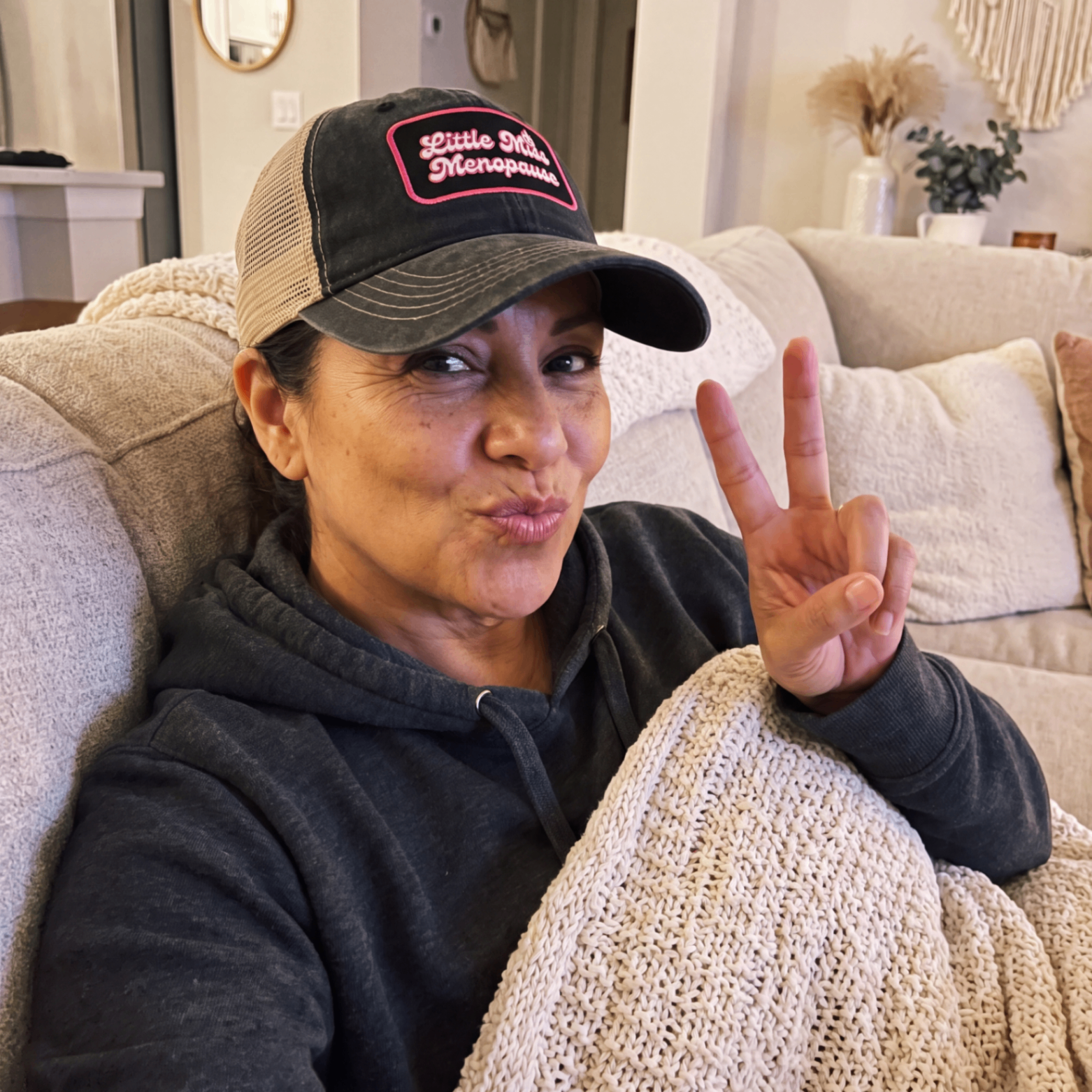 Little Miss Menopause customer selfie