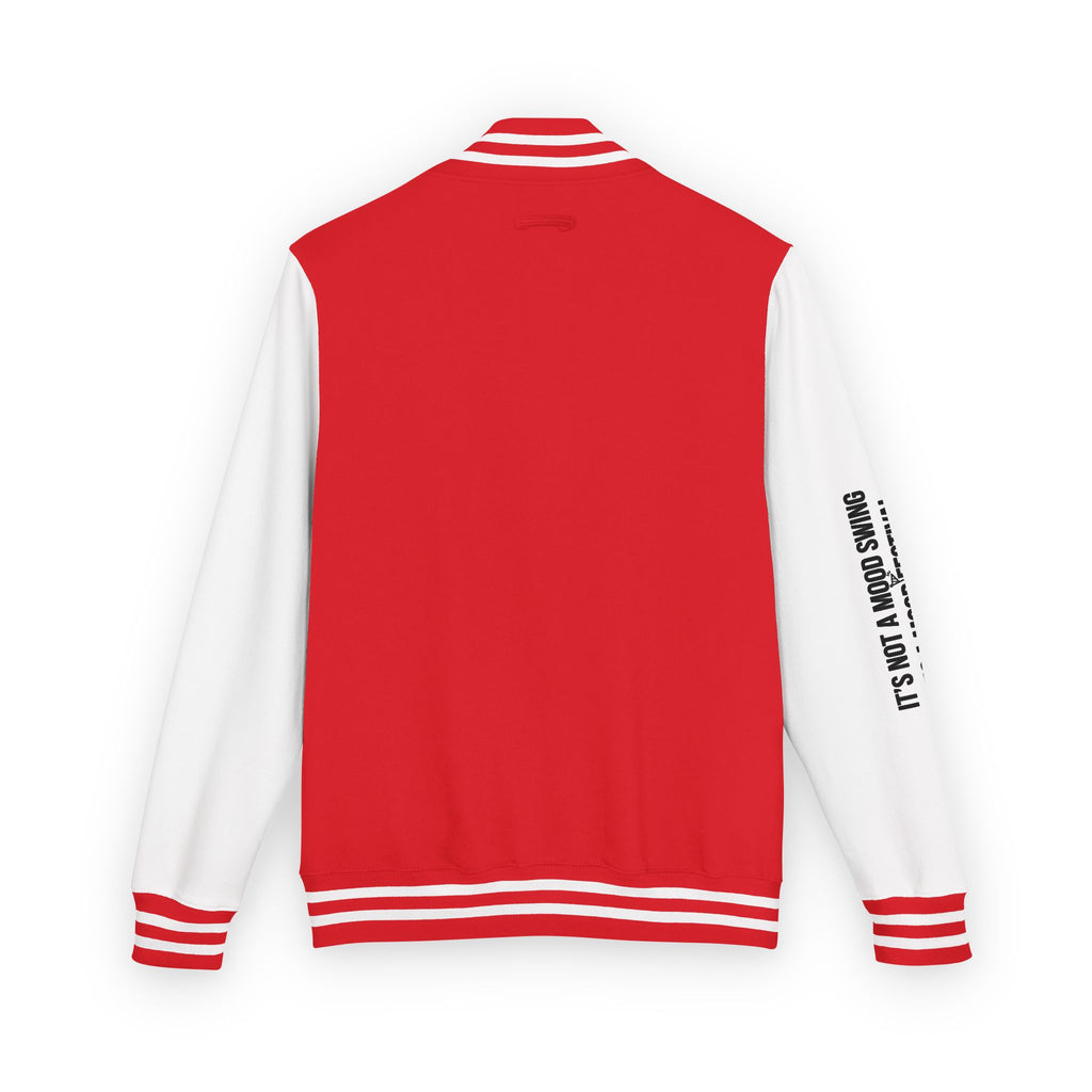 Letterman Jacket - Red & White Varsity Jacket with 'It's A Love Thing' Sleeve Text