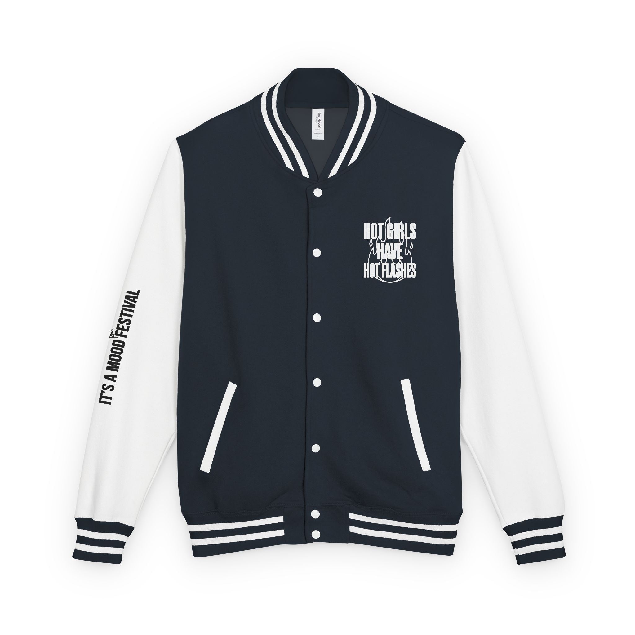 Letterman Jacket - Red & White Varsity Jacket with 'It's A Love Thing' Sleeve Text